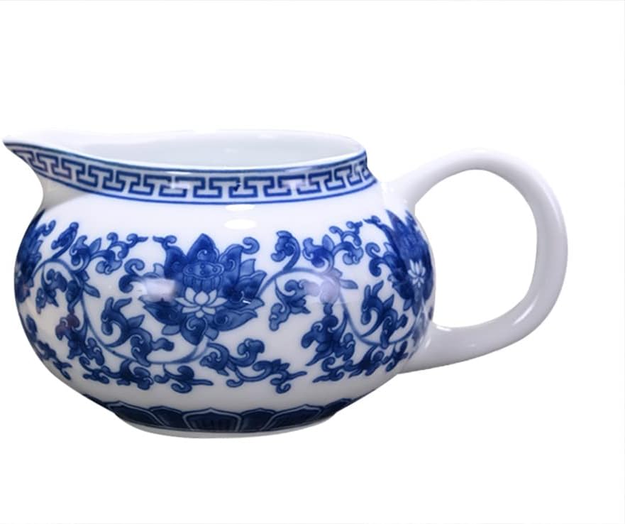 Mozacona Jarro de cerâmica azul e branco para molhos, salada... - imagem principal do produto