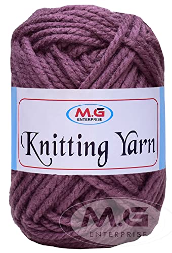 Image of M.G ENTERPRISE Knitting Yarn Thick Chunky Wool, Deep Salmon 200 gm Best Used with Knitting Needles, Crochet Needles Wool Yarn for Knitting. by M.G ENTERPRISE