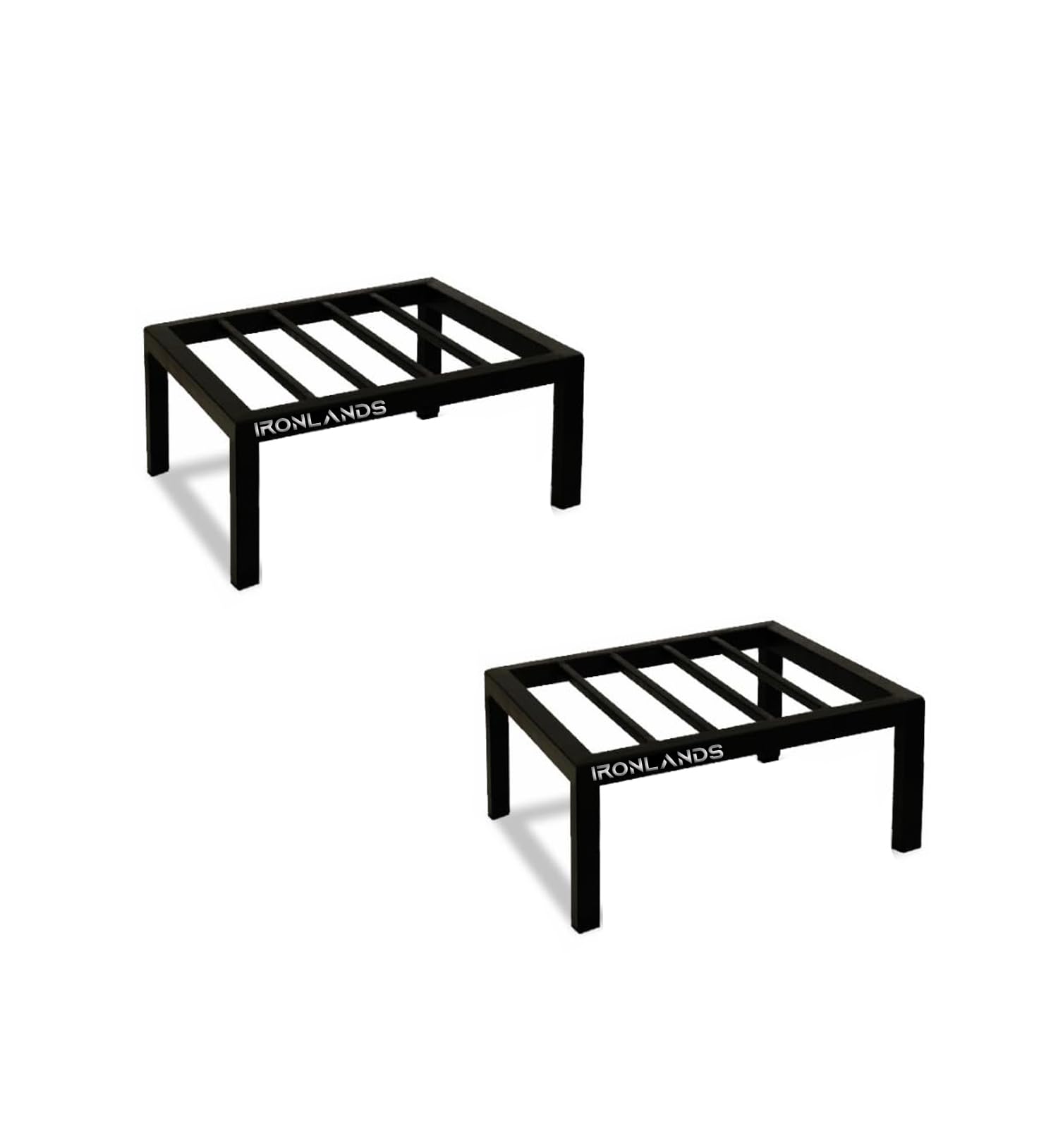 IRON LANDS SOLID Square Premium Pot Plant Stand Garden Bench for Roof and Outdoor Plant Stand for Balcony (Pack of 2) (B0CPC35V3Z) Amazon Price History, Amazon Price Tracker