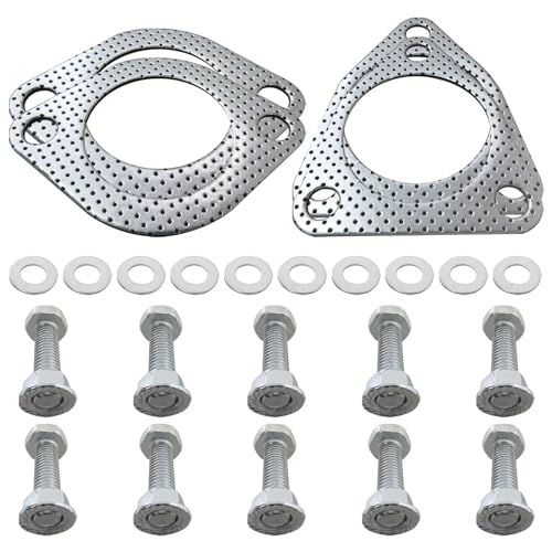 Image of Upgraded Exhaust Converter Gaskets, 4 Packs,With Hardware O Rings Kit 2.5 inch inch G35 350Z Catalytic Converter