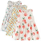 Vestido de una línea con buen diseño: estampado lindo, sin mangas, estilo mini, diseño bonito, hermoso y hermoso.