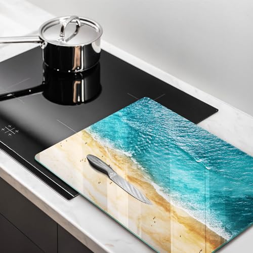 Planche à découper induction Wallfluent plaque cuisson protection 40x52