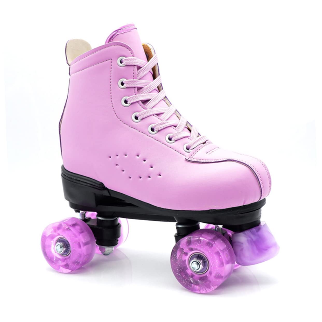 NAMOARLY 4pcs Light up Roller Skates Wheels Glowing Skates Wheel Professional for Boys and Girls