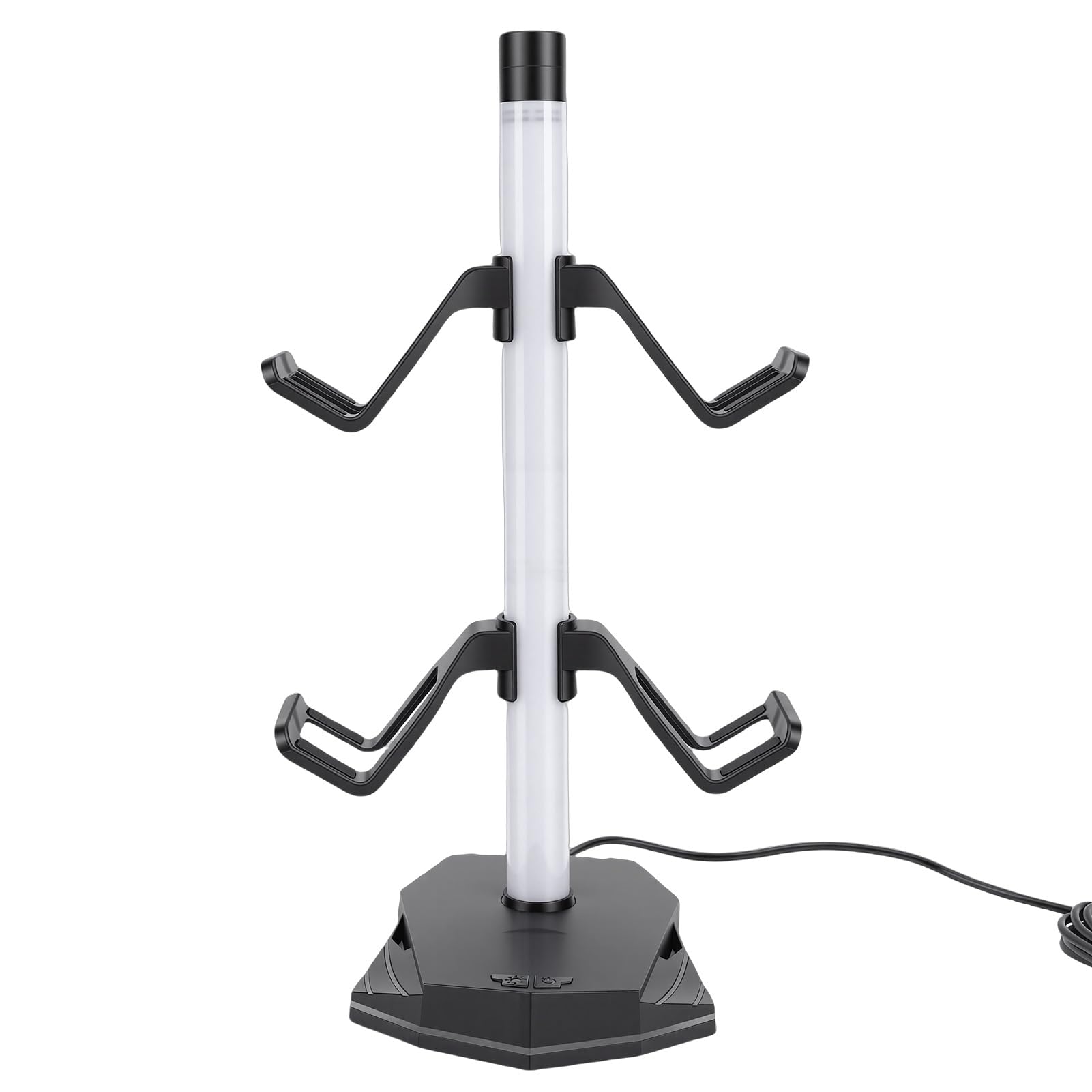 Domary Stylish RGB Controller Holder and Headphone Stand with USB C Port