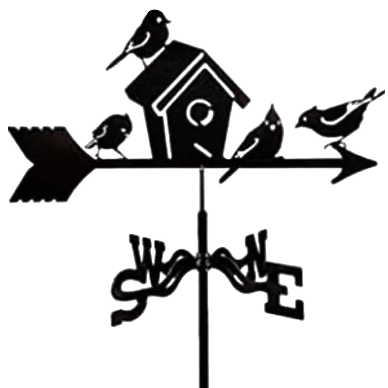 Girouette de toit, ailettes de mesure du vent en forme d'animal, indicateur de direction du vent de jardin, piquet pour balcon, jardin, bateaux, girouette décorative pour espaces extérieurs