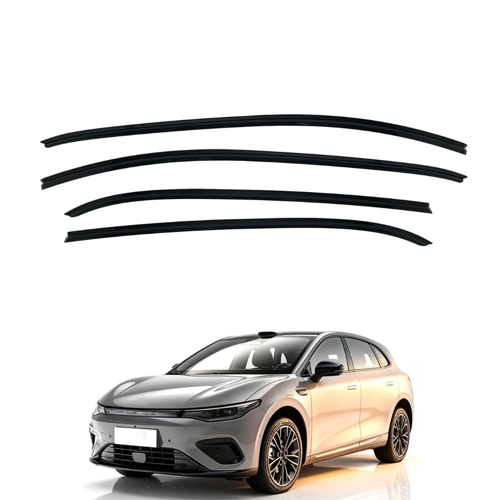 Qoemrhelt Normal 4Pc Set In-Channel Wind Deflectors, For Leapmotor B05 2025-2026 Window Visors Rain Guards Vent Visors Rain & Sun Protection,Car Accessories