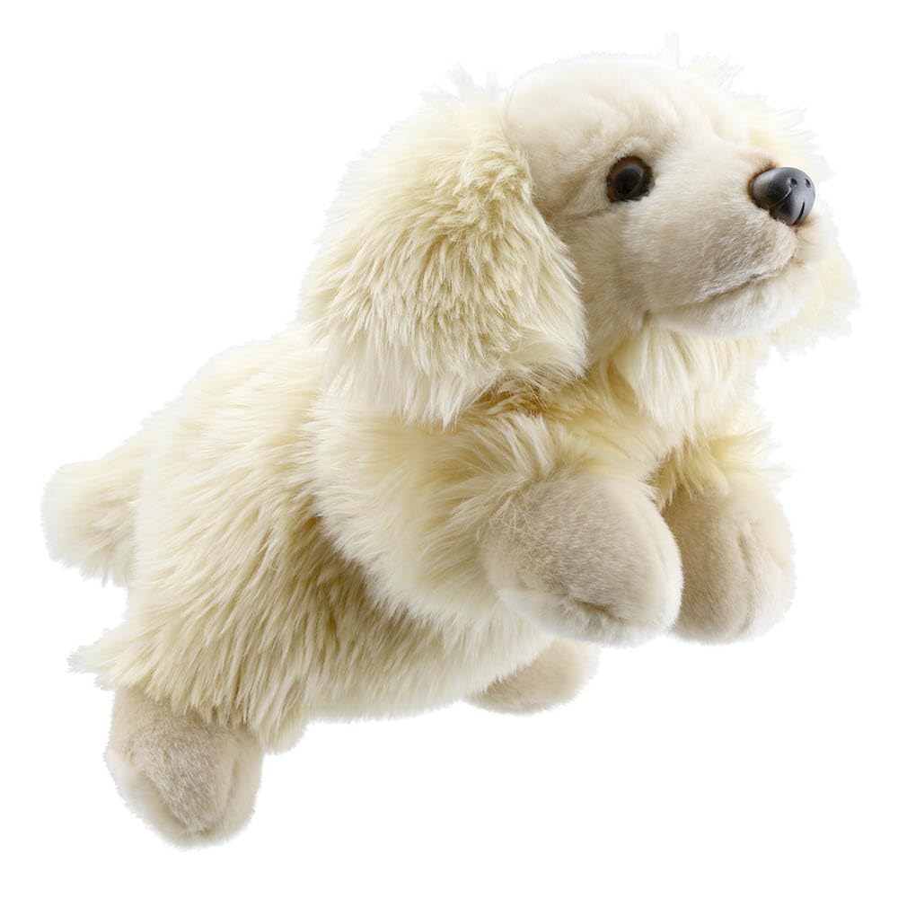 The Puppet Company - Full Bodied Animals - Golden Retriever Hand Puppet - PC001833, 33cm (Height) x 18cm (Width) x 12cm (Length)