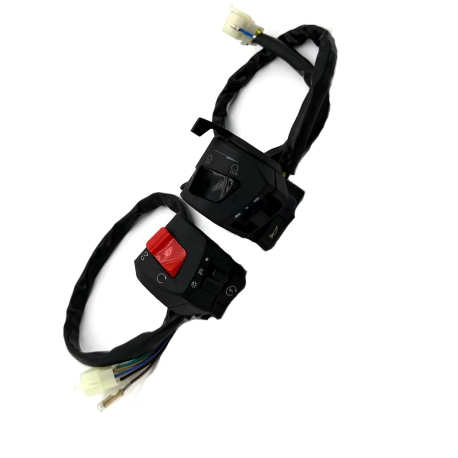 Interruptor señal moto Interruptor Para Moto Manillar Eléctrico De 22mm Para ZS125 Para ZS150, Bocina De Emergencia Faro Señal De Giro Botón Controlador De Arranque Eléctrico(Standard kit)