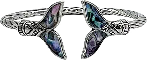 Pulsera envolvente para hombre, pulseras bohemias, concha de abulón, cola de sirena, apertura, pulsera, pulsera, decoración de joyería, pulseras de