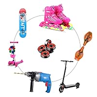 Vista 4 de Rodamientos largos del monopatín ABEC-9 608 RS de plata roja (8PCS)