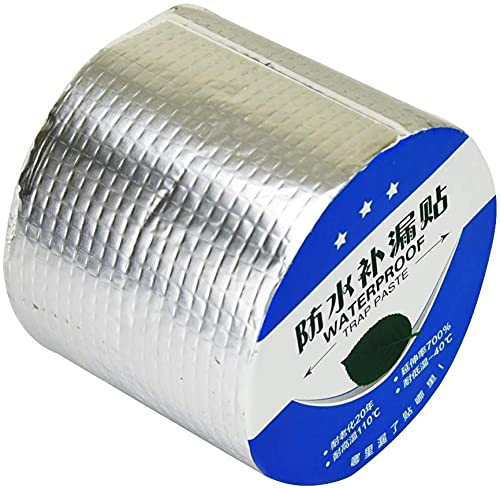 Citaaz Aluminium Foil Self adhesive UV Protection Waterproof Tape, Suitable for Roof Leak, Surface Crack, Window Sill Gap, Pipe Rupture (Multicolor, 4 Inch X 15 Feet) (B09GMG3X11) Amazon Price History, Amazon Price Tracker