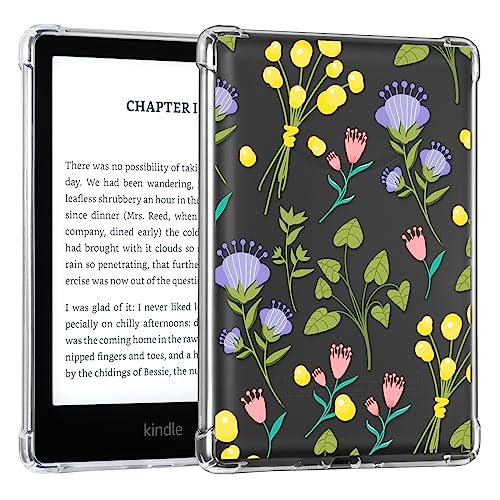 Image of CoBak Clear Case for 6 Inch Kindle 2024 and 2022(11 Generation)- Ultra-Slim Soft TPU Transparent Cover,Lightweight & Durable Protector, Gaseous Argent