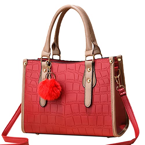 Sacs à main pour dames en cuir véritable aspect grainé de haute qualité