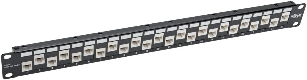 Tripp Lite 48-Port 2U Rackmount Cat6 110 Patch Panel, 110 Punchdown Termination, Color Coded EIA/TIA 568A & 568B Back Label, RJ45 Ethernet, Lifetime Limited Warranty (N252-048)