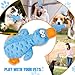 Halinuia Hundespielzeug, Hund Quietschspielzeug Plüschtier Hund mit Knitterpapier, Plüsch Kauspielzeug für Aggressive Kauer, Welpen, kleine, mittlere Hunde, Blau