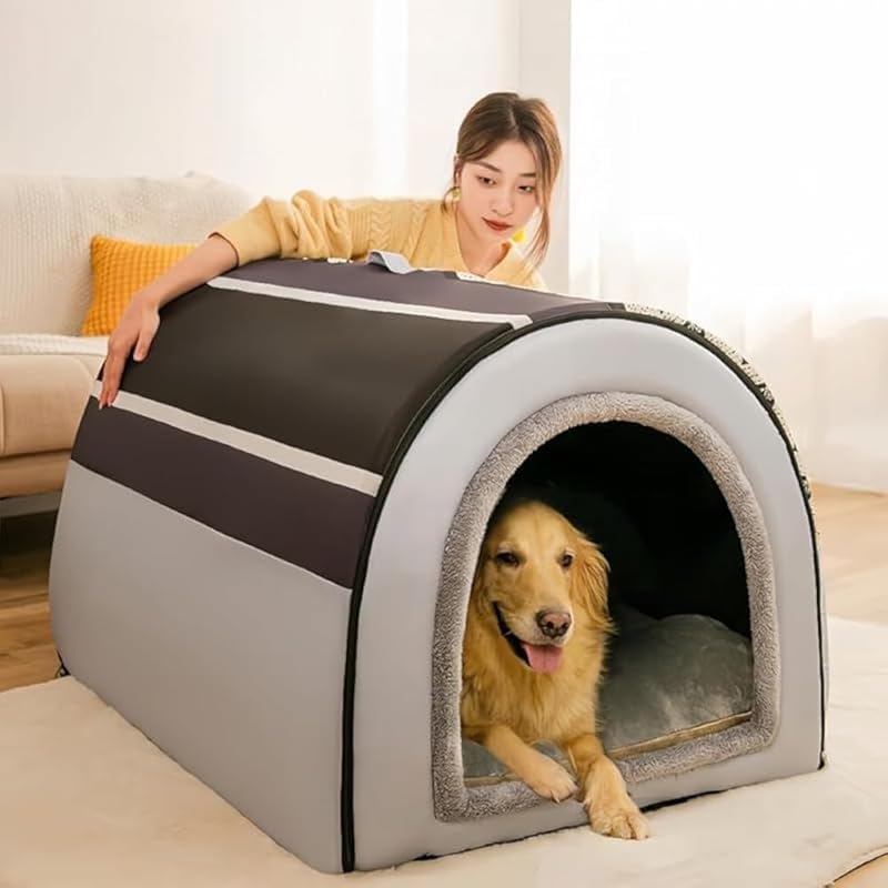 Amazon | AZIEBAY ペットハウス 四季対応 ドーム型 大型犬用 取り外し