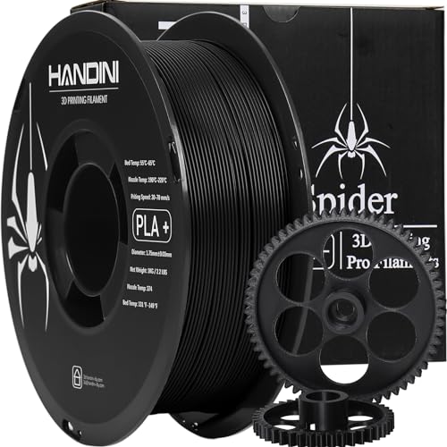 Handini PLA Filament Pro Black, PLA Plus 3D Printing Filament 1.75mm, Upgraded...