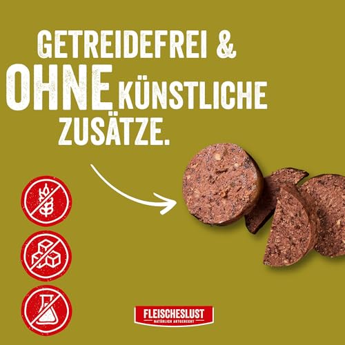 Steakhouse Pferd pur (14x500g), Nassfutter für Hunde & Katzen, sensitives Ergänzungsfutter, Monoprotein, getreidefrei, 14x Wurst von Fleischeslust