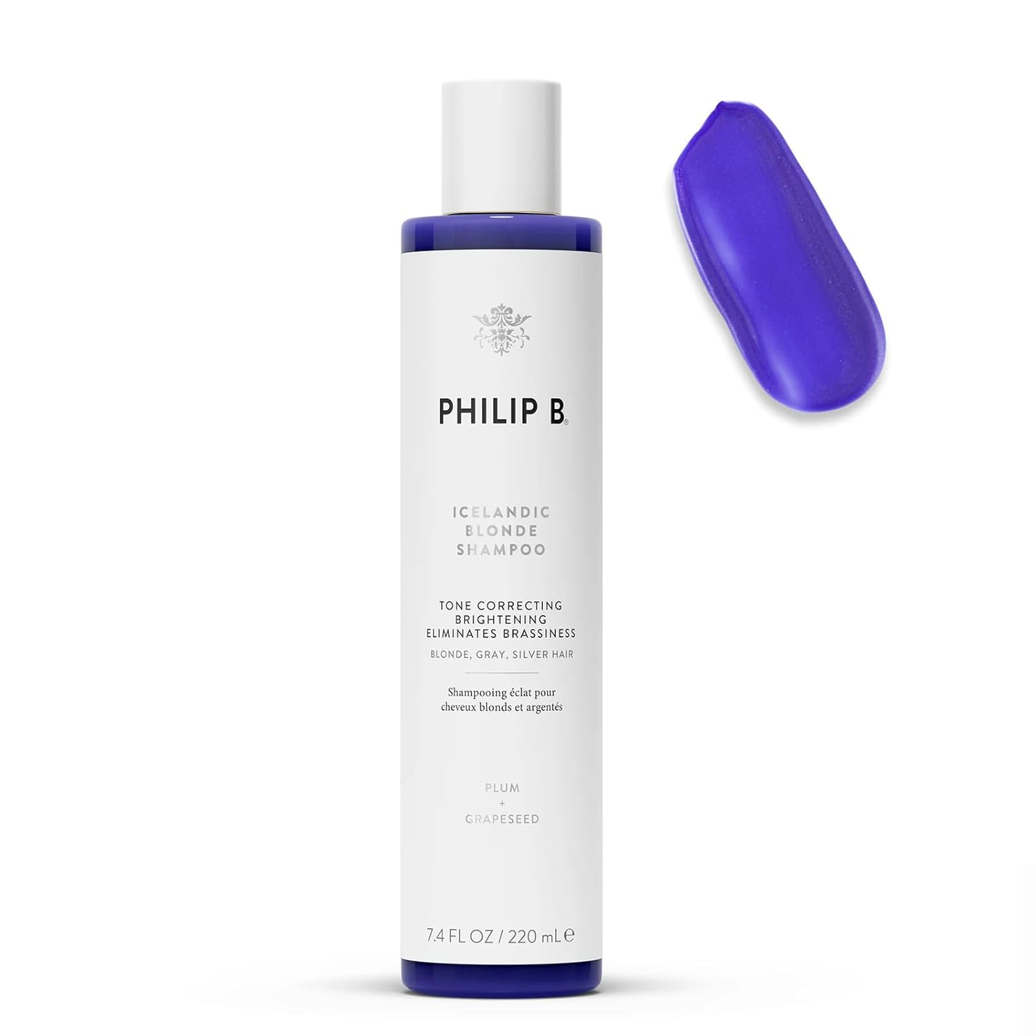 PHILIP B Icelandic Blonde Shampoo 7.4 oz. (220 ml) | Delivers Bright and Shiny, Cool-Toned Hair detailed view