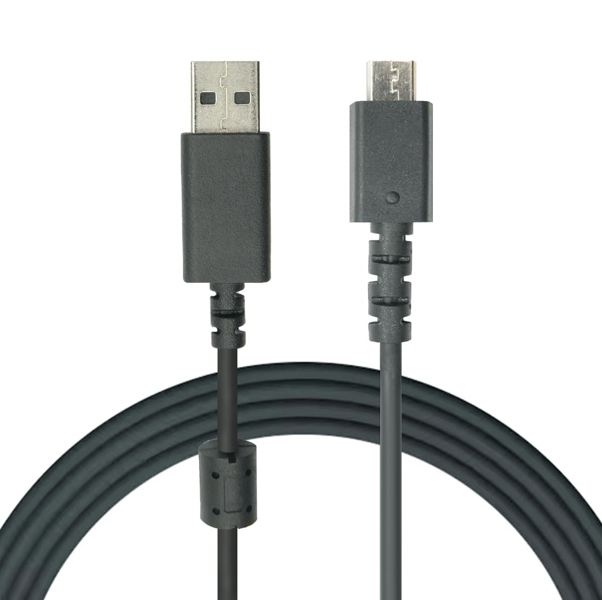 NoirVogel USB Charging Cable for Logitech G502 Lightspeed Wireless Gaming Mouse (6 feet) USB to Micro USB (Black)