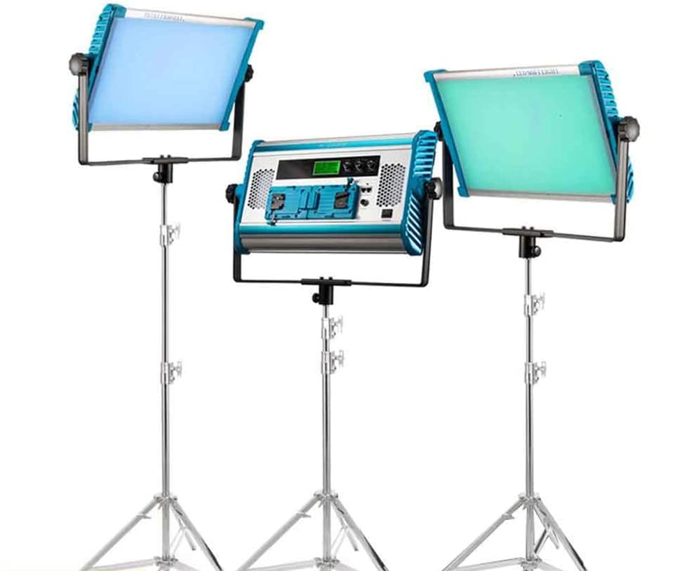 Yidoblo Dimmable RGBW 180W LED Video Light : 2800-9900K CRI 96+ LED Panel Remote,Smartphone APP, Light Stand for YouTube Studio Photography, Video Shooting (A-2200C 3 Packs)