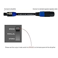 Vista 3 de CNCESS CESS-273 Speakon Mono Bridge Cable adaptador de modo de puente, paquete de 2