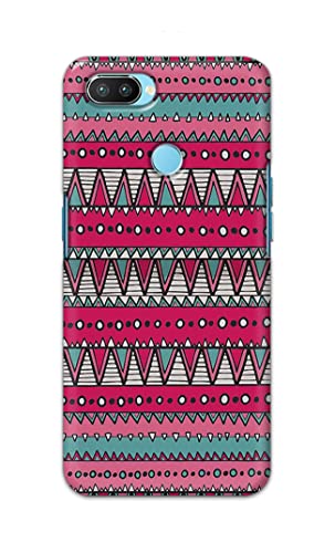 Image of Printed Hard Back Cover Case for Realme 2 Pro Back Cover (Geometric Vintage Pattern) -1803