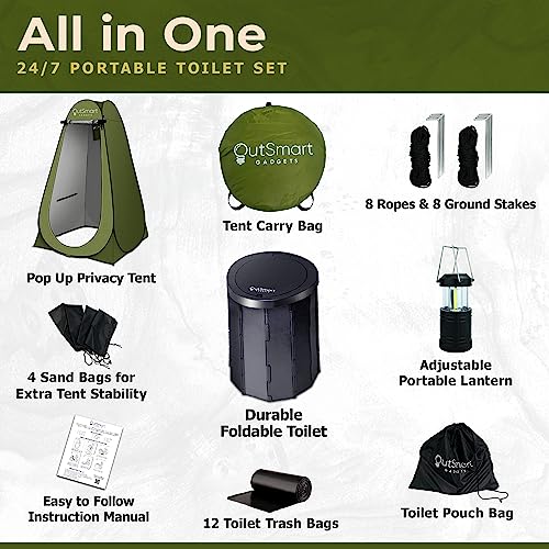 Outsmart Gadgets Toilet Kit with Lantern