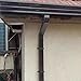 UFURMATE Downspout Straps, 6 Pcs Aluminium Alloy Downspout Gutter Adapter Square Downpipe Brackets Stand Off Downpipe Clips for Fixing 45 x 80 mm Downpipes (Brown)