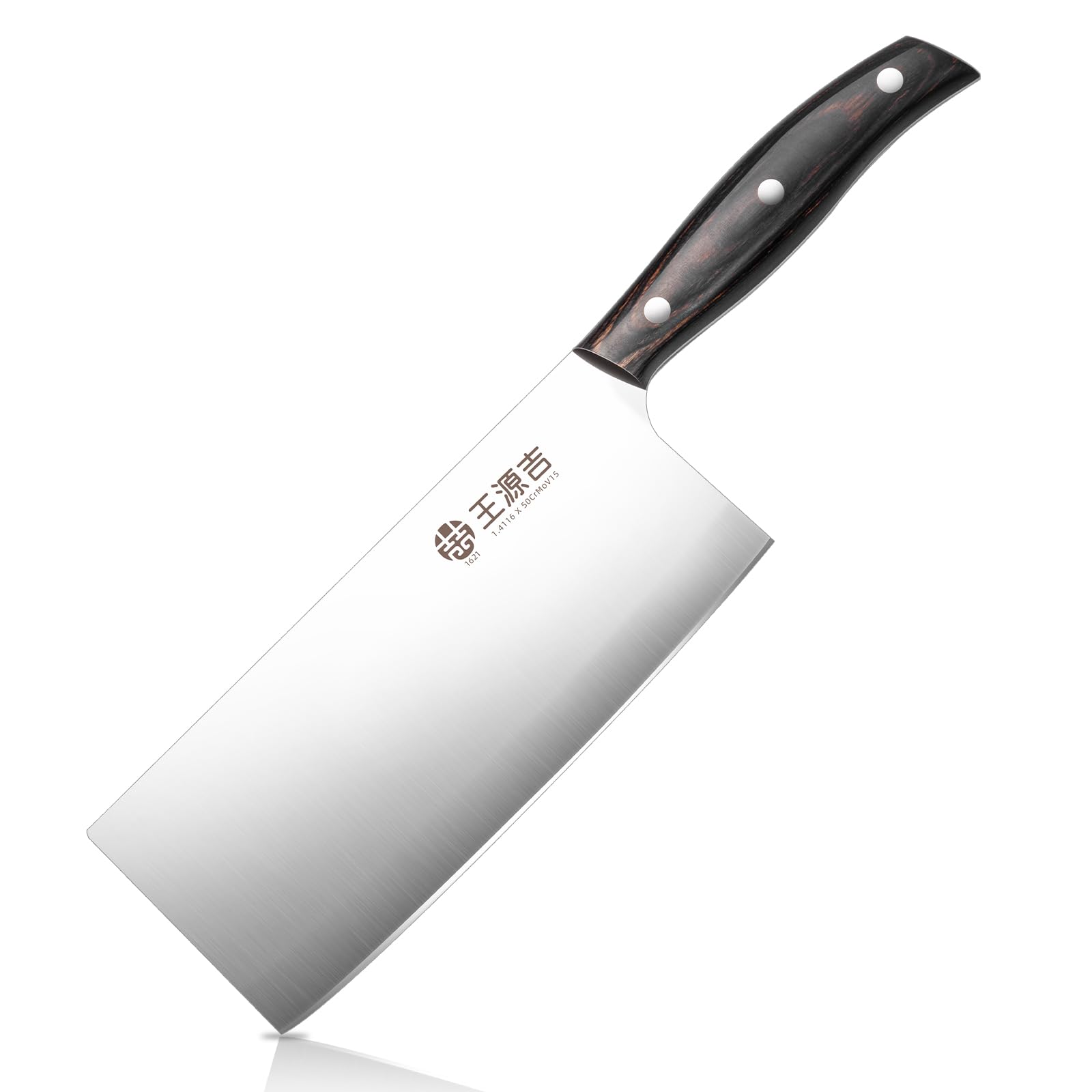 WANGYUANJIKitchen Knife,High Carbon Stainless Steel Knife for Vegetable and Meat Cutting with Wood Handle,Avoid Cutting Bones,Suitable for Home Kitchen and Restaurant