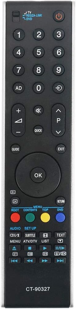 VINABTY CT-90327 CT90327 Remote Control Replacement for Toshiba 32RV753 75015476 42XV555D 32RV665DB 42XV555DB 42XV555D 42XV625D 40RV753 37AV554 37AV555 CT90273 CT90274 42XV635D 40TV743