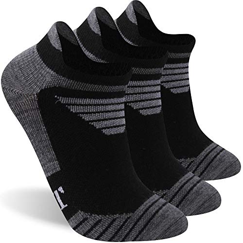 Image of 90% Merino Wool Athletic Breathable Low Cut Socks for Men 3 Pairs