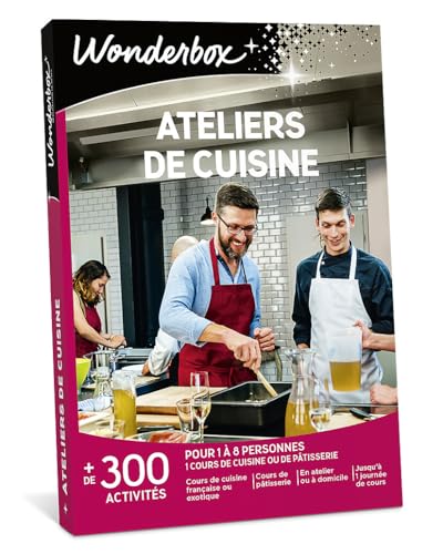 Wonderbox Ateliers De Cuisine coffret cadeau gastronomie pour amateur de cuisine
