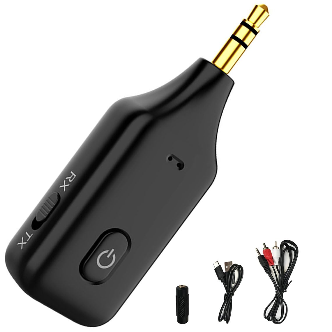 Bluetooth 5.1 Audio Adapter, Wireless Bluetooth Receiver Transmitter Low Latency for Car Marine Speaker Amplifier Home Stereo TV Computer Smartphone Wireless Headset.