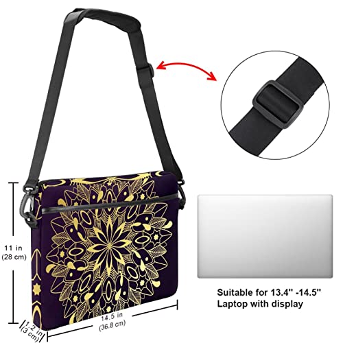 Bolsa portátil 13.3 pulgadas con correa de hombro multicolor 5