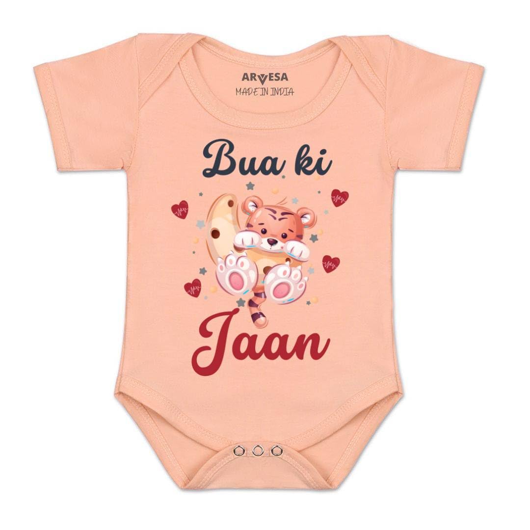 Bua Ki Jaan R-940 Bua Bodysuit, Sleepsuits, Rompers For New Born Baby Clothes 0-3 Months Unisex Stylish Dress For Baby Boy & Girl, Newborn Infant Outfit