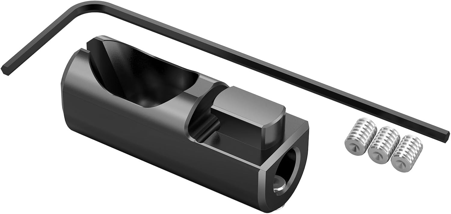 Bevinsee Aluminum Buckle Compatible with VW Golf 7, Bonnet Latch Cable Broken, Replacement for 5G1823531C, Black