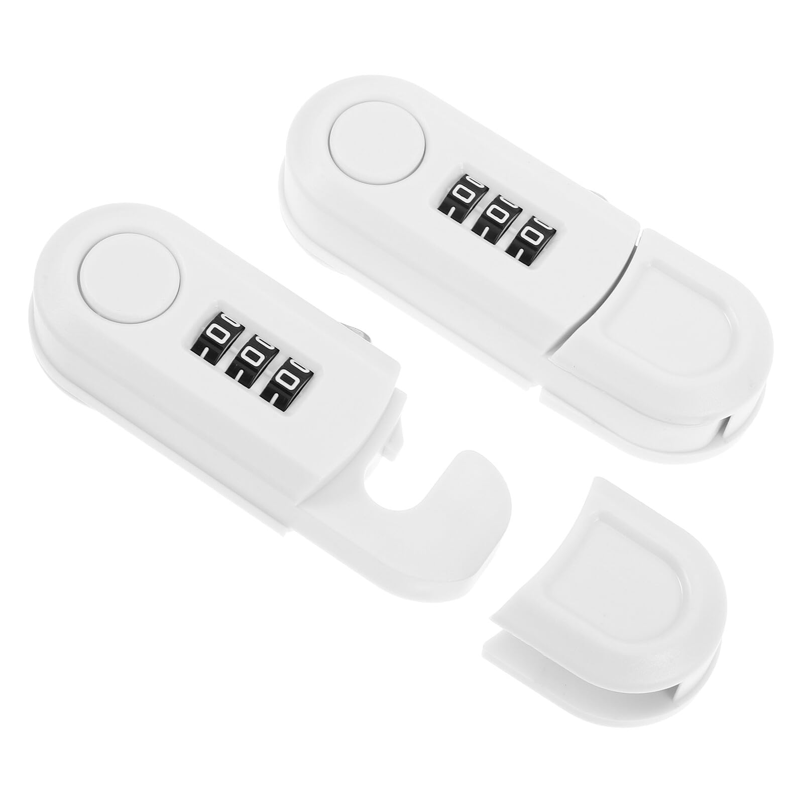 ORFOFE 2 Piezas Cerradura de Combinación para Armarios y Frigoríficos Cerradura de Seguridad Infantil Resistente y Duradera Bloqueo sin Llave para Cocina Baño y Armarios Cierre Seguro