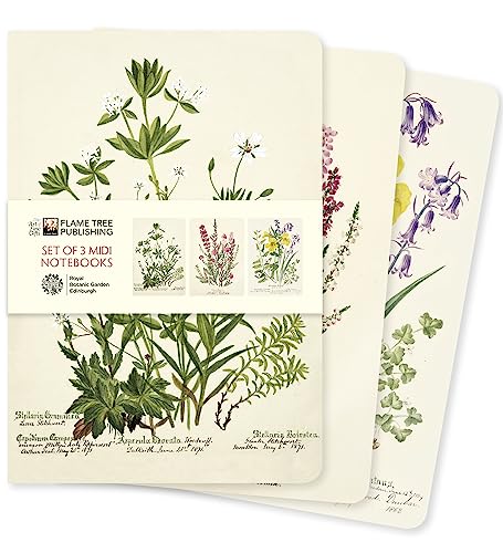 Royal Botanic Garden Edinburgh Set of 3 Midi Notebooks (Midi Notebook Collections)