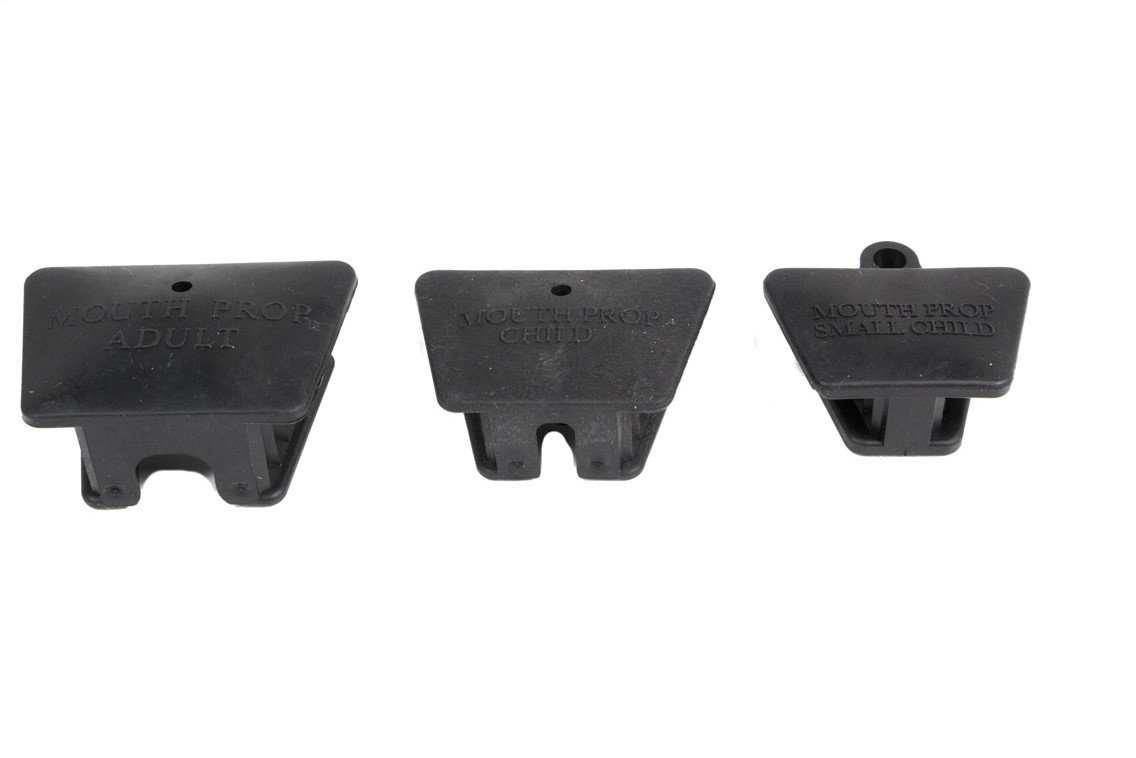 Dental Mouth Props Black Rubber Set of 3