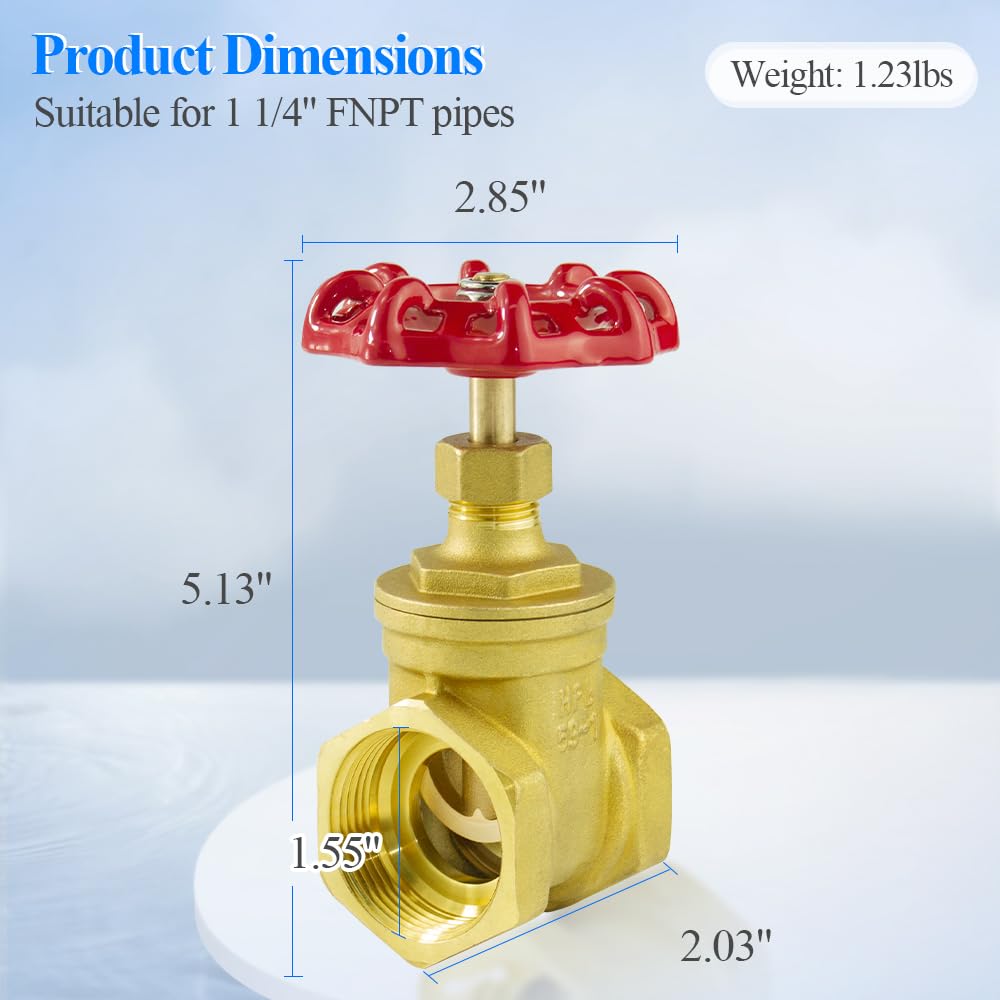 3/4 Inch No Lead Cast Brass Stop And Waste Valve With Female Threaded