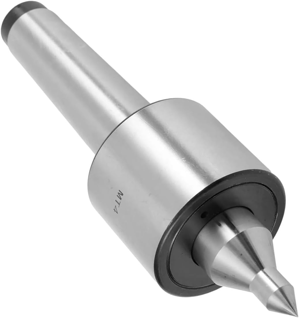 Live Center Lathe Tailstock – Bearing with Taper #1/#2/#3/#4 (MT1–MT4), High-Carbon Steel, 0.000197 Accuracy, 3000 RPM, CNC & Manual Lathes(MT4)