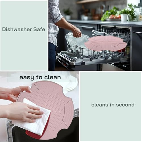 Gtsrlp Silicone Heat Resistant Mat for Ninja Crispi Air Fryer, Non-Slip Hot Pad for Ninja Crispi Accessories Periwinkle, Compatible with Ninja Airfryer FN101PL — view 4