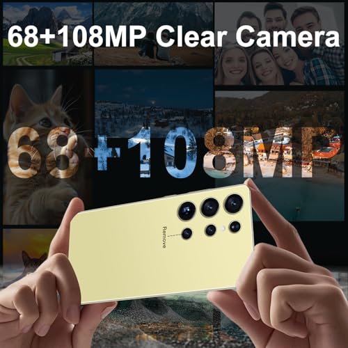 Image of BXV I25 Ultra 16+512GB Smartphone - 7000mAh Battery, 6.99-inch Display, Built-in Pen, Android 14, Snapdragon 8 Gen3, 68MP+108MP Camera Outperform Competitors in Speed & Power (Yellow)