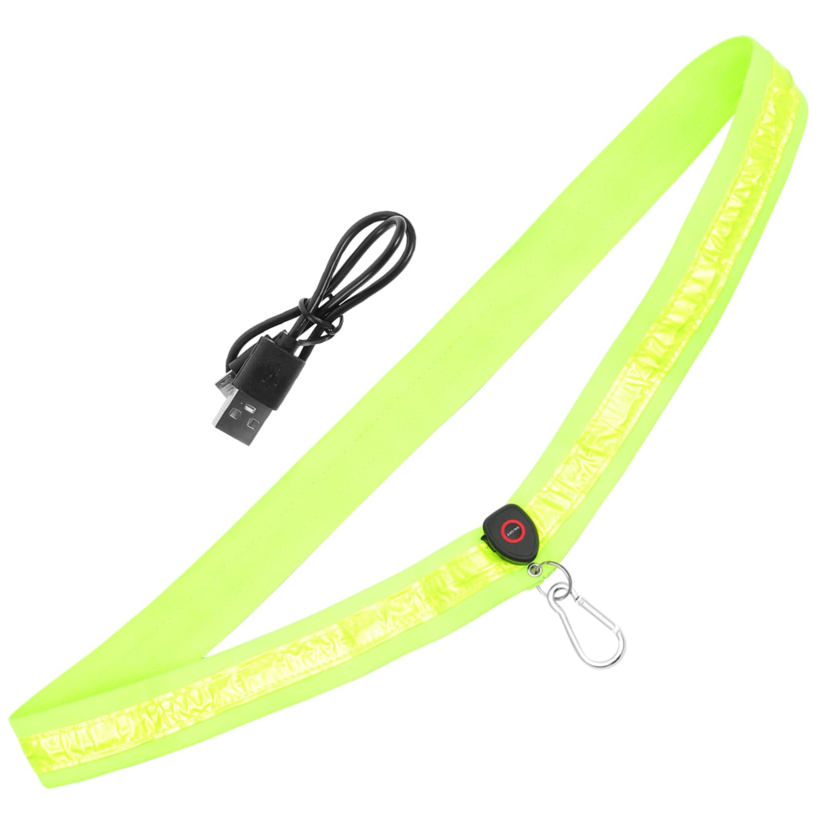 ibasenice Bretelles croisées Lumineuses Bande LED Ceinture d'épaule Ceinture LED Bracelet Lumineux de Course de Nuit Sangle de Bande réfléchissante Nylon Green