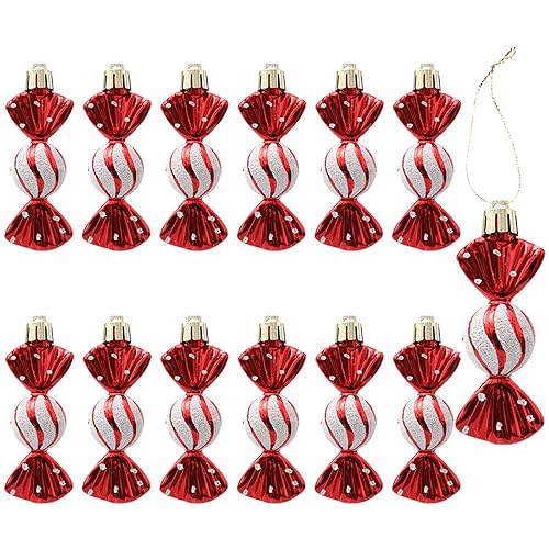 Herzwild 12pcs Weihnachtsbaumschmuck Süßigkeiten Anhänger...