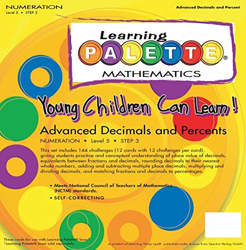 5th Grade Math Learning Palette Numeration, Advanced Decimals and Percents