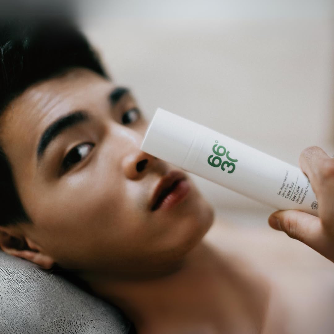 66°30 - Crème Visage Bio - Crème De Jour - Texture Gel, Ultra-Hydratant et Matifiant - Ultra-Frais - 75ml
