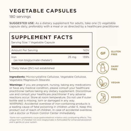 Solgar Gentle Iron Vegetable Capsules