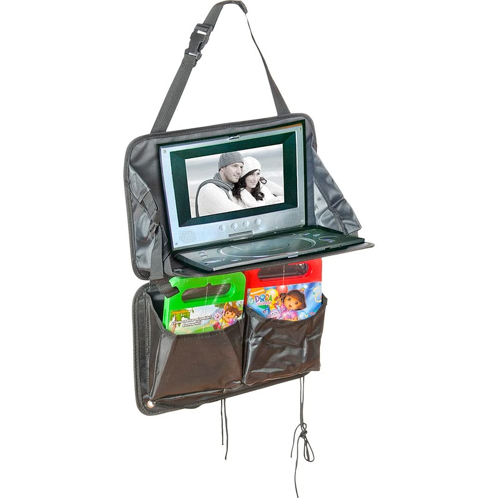 AUTO-STYLE AutoStyle ComfortLine Table + Organizing bag incl. cup holders, Black